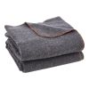 VEVOR Wool Camping Blanket, Large Warm Stadium Blanket, Waterproof & Windproof, Flame Retardant, Great for Outdoors, Picnics, Hiking, Sports Events