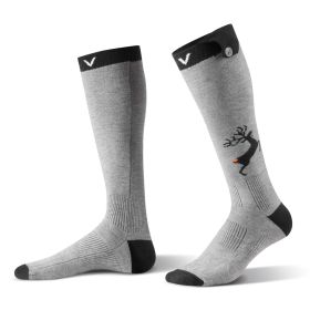 VEVOR Heated Socks, 6000mAh Battery Powered, Rechargeable Heating Socks with 4 Heating Levels, Electric Heated Sock with APP Control for Men Women