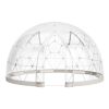 VEVOR Garden Dome Igloo, 12 x 7.2 ft Outdoor Clear Bubble Tent for 4-7 Person, Weatherproof Geodesic Dome Greenhouse with Window