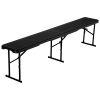 VEVOR Plastic Folding Bench, 6 ft Portable Bench for Outdoor Picnic Party Camping Dining