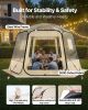 VEVOR Pop up Bubble Tent, 11 x 10.2 ft Waterproof & UV-Resistant, Clear Camping Tent Shelter, Outdoor Garden Dome Igloo Tents with Windows