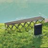 Portable 6-Seater Folding Camping Chair, Team Bench Chair with Carry Bag for Soccer Football Team, No Assembly