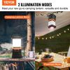 VEVOR LED Camping Lantern, All-in-one, 1000LM, 360° Illumination, 4 Lighting Modes, Rechargeable Outdoor Flashlight, USB Charging