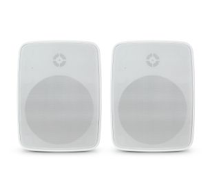 SoundPro Dual Bluetooth Weatherproof Indoor & Outdoor Wall-Mount Loudspeakers (Color: White)