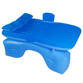Car Air Mattress Bed Inflation Car Mattress Bed Portable Travel Camping Sleep Mat Car Inflation Bed For Trip (Color: Blue, size: One Size)